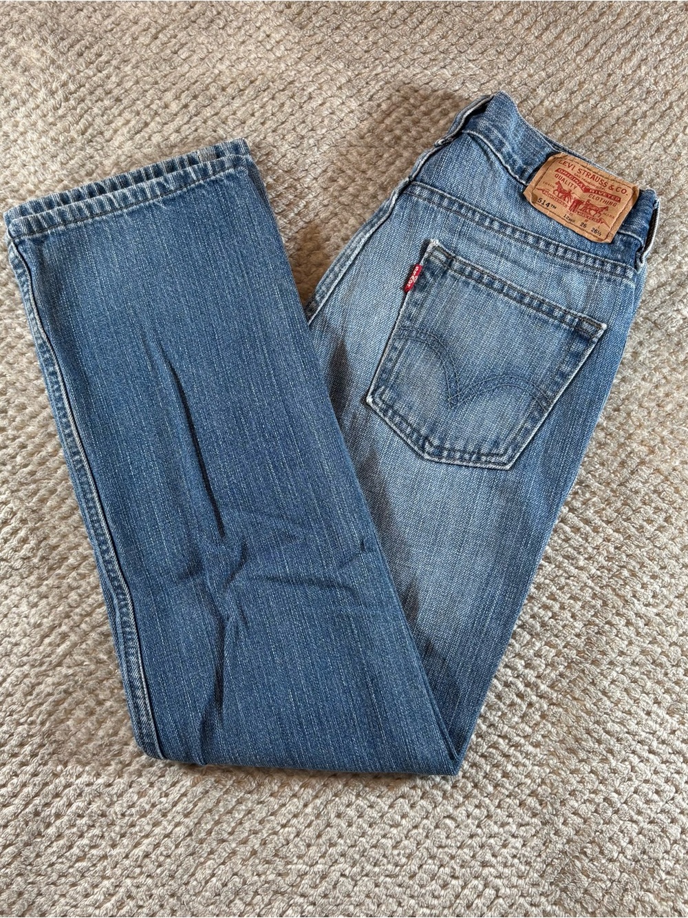 Levi's 514 Women’s Size 12 Regular 26x26.5 Blue Denim Jeans Classic Straight Fit